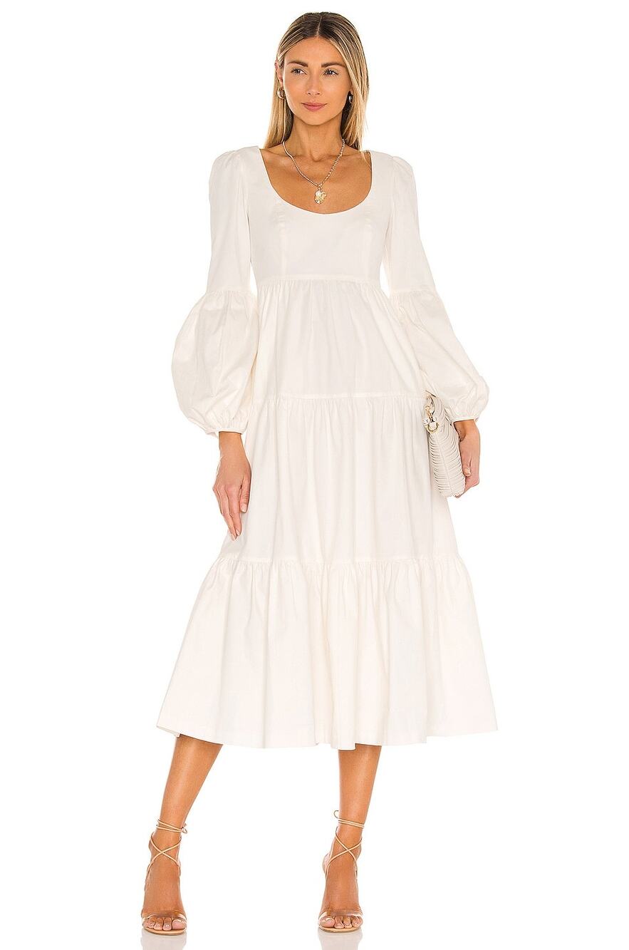 Cinq a Sept Midi Dress Bridal Wedding Graduation Party Hoco Formal Vacation 8